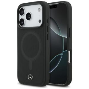 Mercedes MagSafe odinis dėklas iPhone 17 Pro – juodas