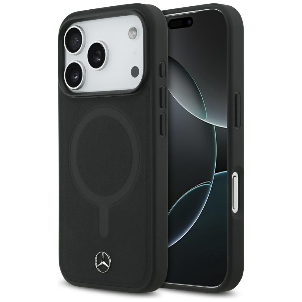 Mercedes MagSafe odinis dėklas iPhone 17 Pro – juodas