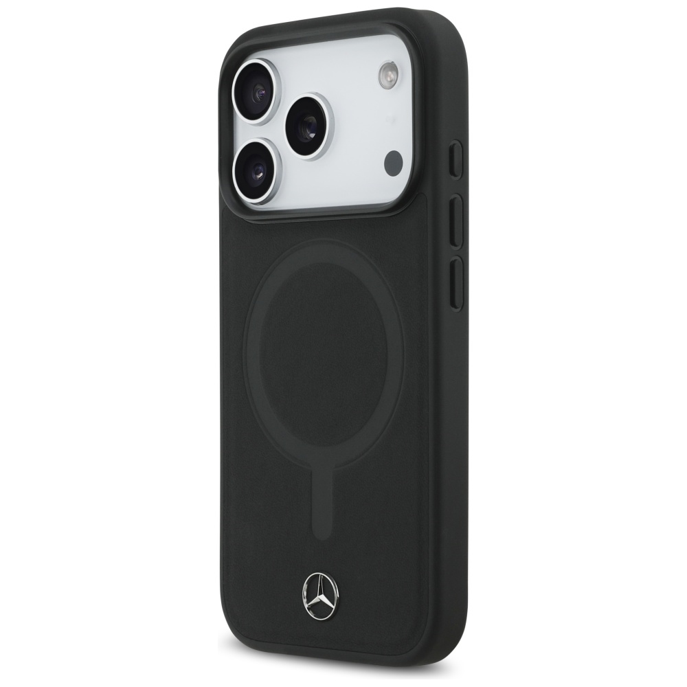 Mercedes MagSafe odinis dėklas iPhone 17 Pro – juodas