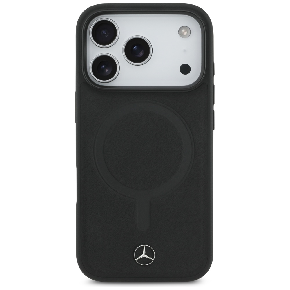 Mercedes MagSafe odinis dėklas iPhone 17 Pro – juodas
