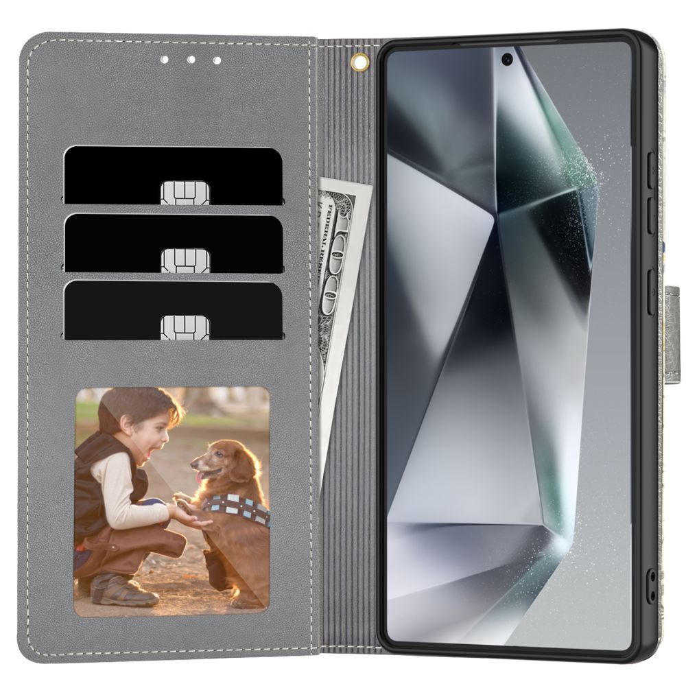 Dėklas Tech-Protect Wallet Samsung Galaxy A26 5G / A17 4G / 5G, pavasario gėlių raštas