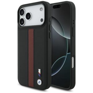 BMW M perforuotas juostelinis logotipas MagSafe Dėklas, skirtas iPhone 17 Pro Max - Red