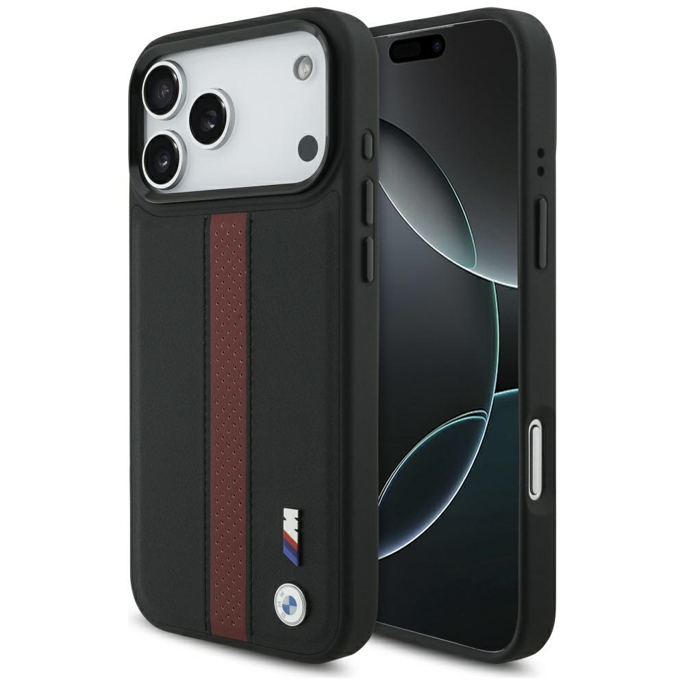 BMW M perforuotas juostelinis logotipas MagSafe Dėklas, skirtas iPhone 17 Pro Max - Red