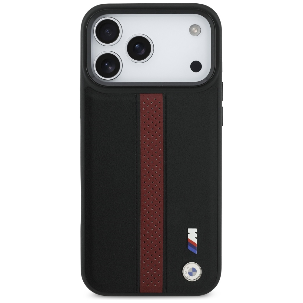 BMW M perforuotas juostelinis logotipas MagSafe Dėklas, skirtas iPhone 17 Pro Max - Red