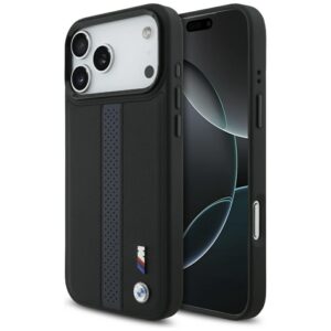 BMW M perforuotas juostelinis logotipas MagSafe Dėklas, skirtas iPhone 17 Pro Max - Blue