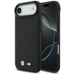 BMW M Quilted MagSafe dėklas iPhone 17 Air – juodas