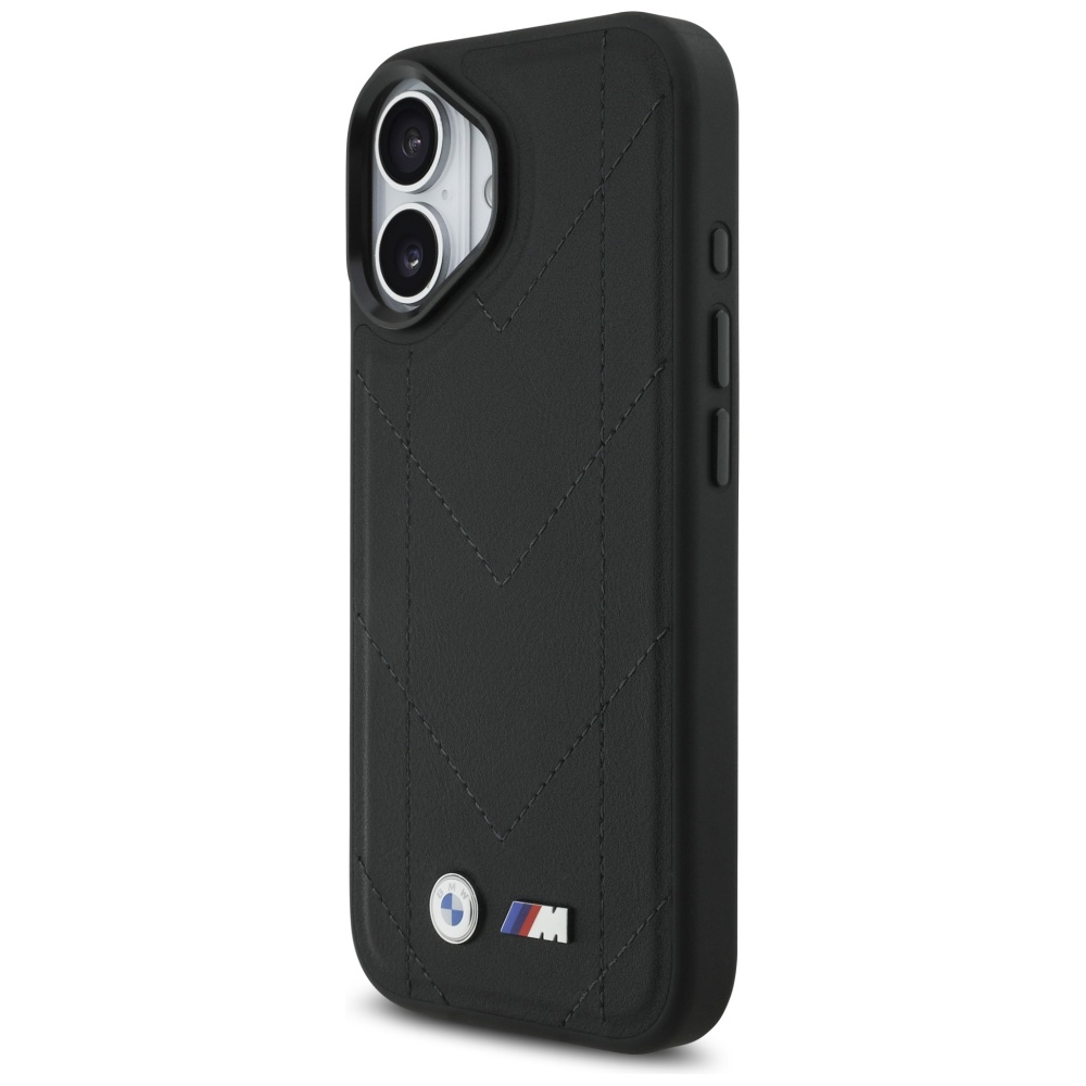 BMW M Quilted Logo MagSafe dėklas iPhone 17 – juodas