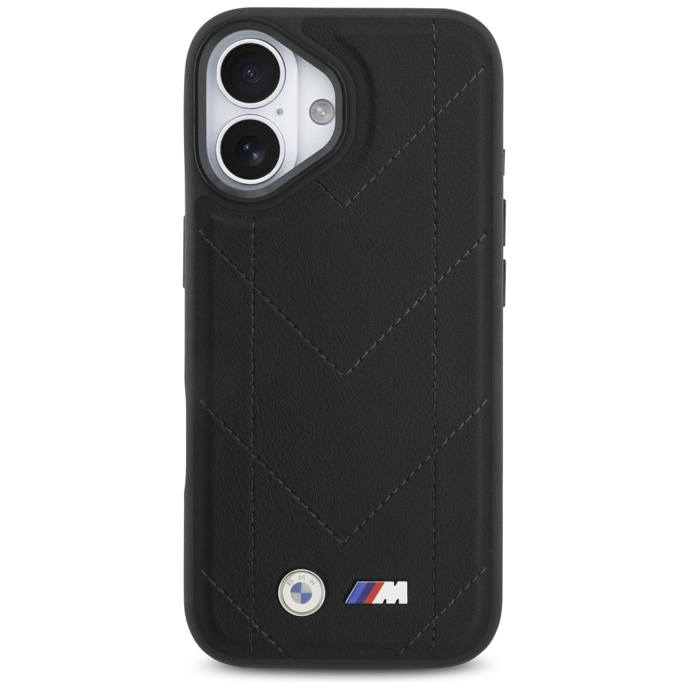 BMW M Quilted Logo MagSafe dėklas iPhone 17 – juodas