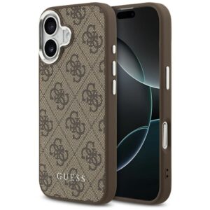 Guess MagSafe dėklas iPhone 17 – rudas