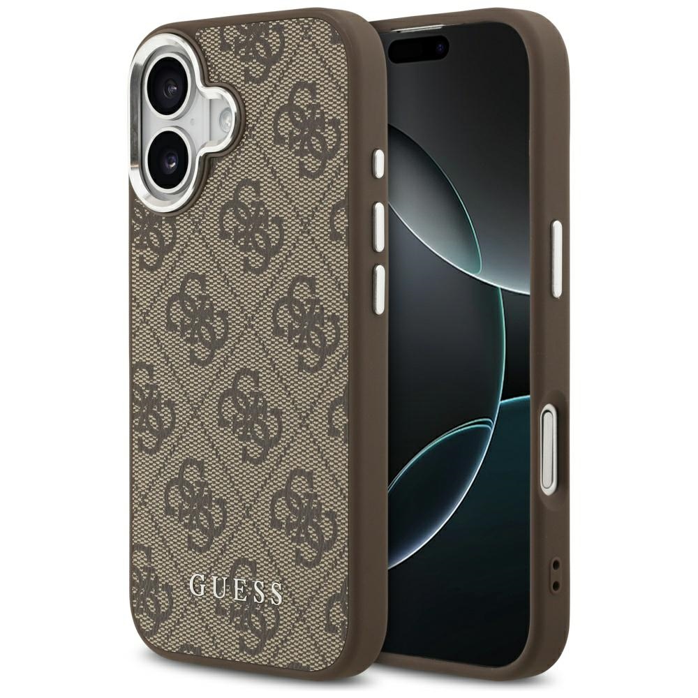 Guess MagSafe dėklas iPhone 17 – rudas