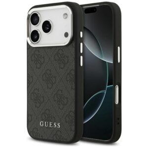 Guess MagSafe dėklas iPhone 17 Pro – juodas