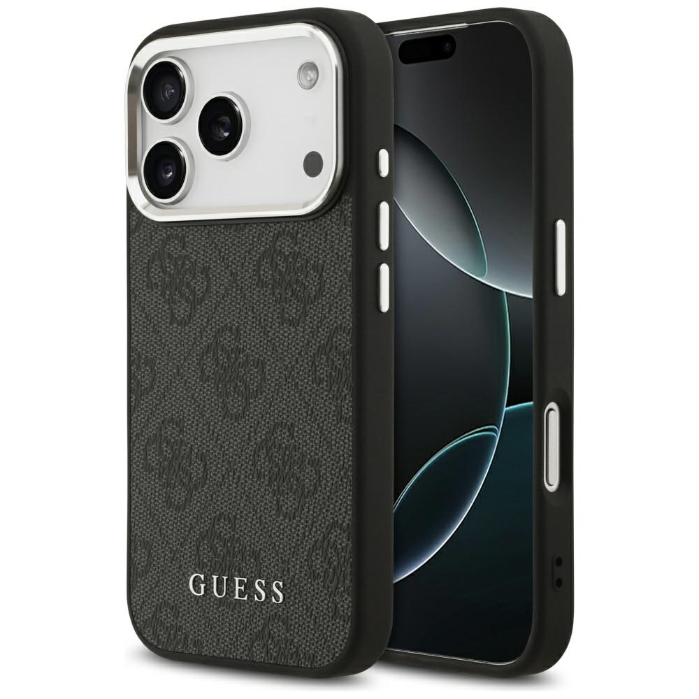 Guess MagSafe dėklas iPhone 17 Pro – juodas