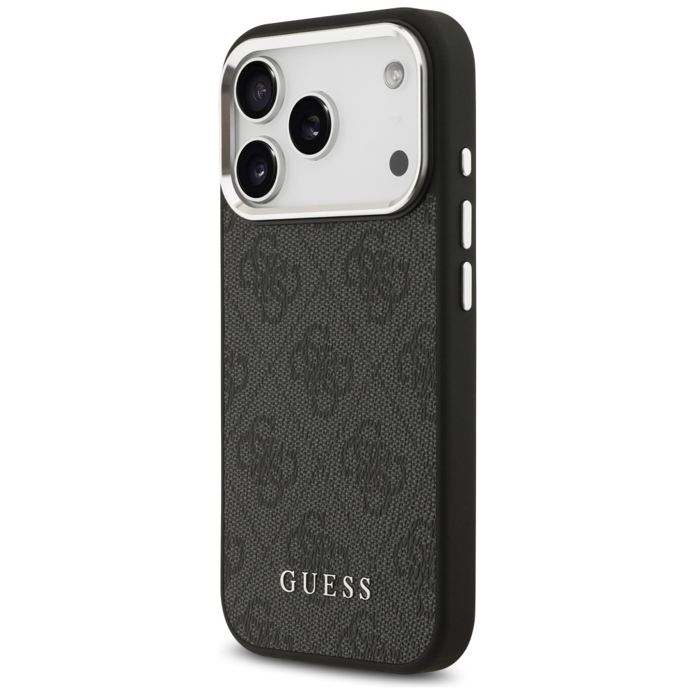 Guess MagSafe dėklas iPhone 17 Pro – juodas