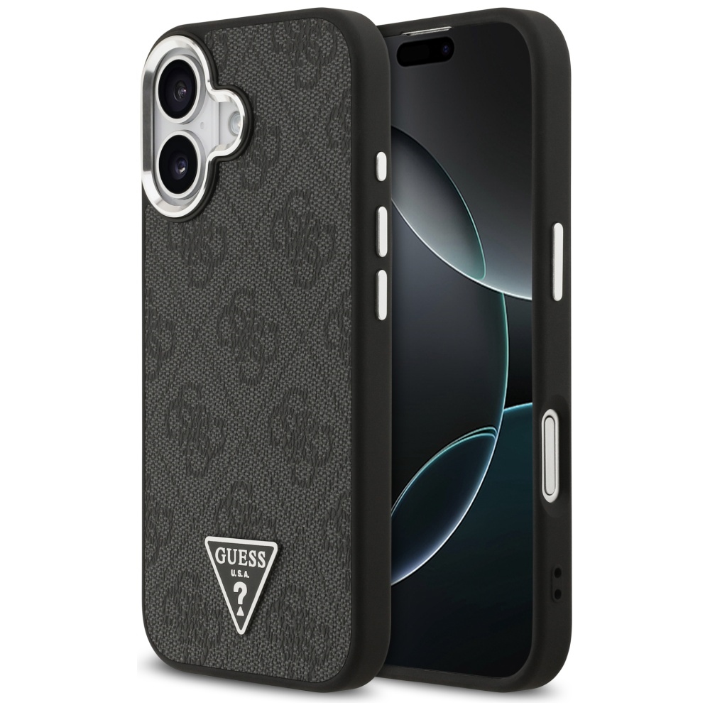 Guess 4G Triangle Logo MagSafe dėklas iPhone 17 - juodas