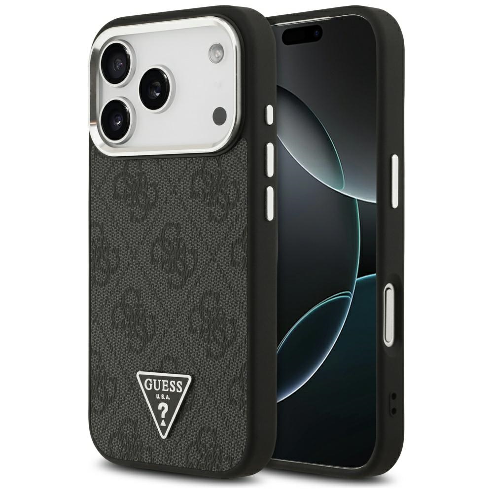 Guess MagSafe dėklas iPhone 17 Pro – juodas