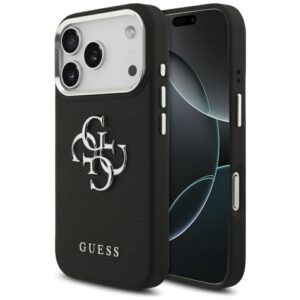 Guess 4G dėklas iPhone 17 Pro – juodas