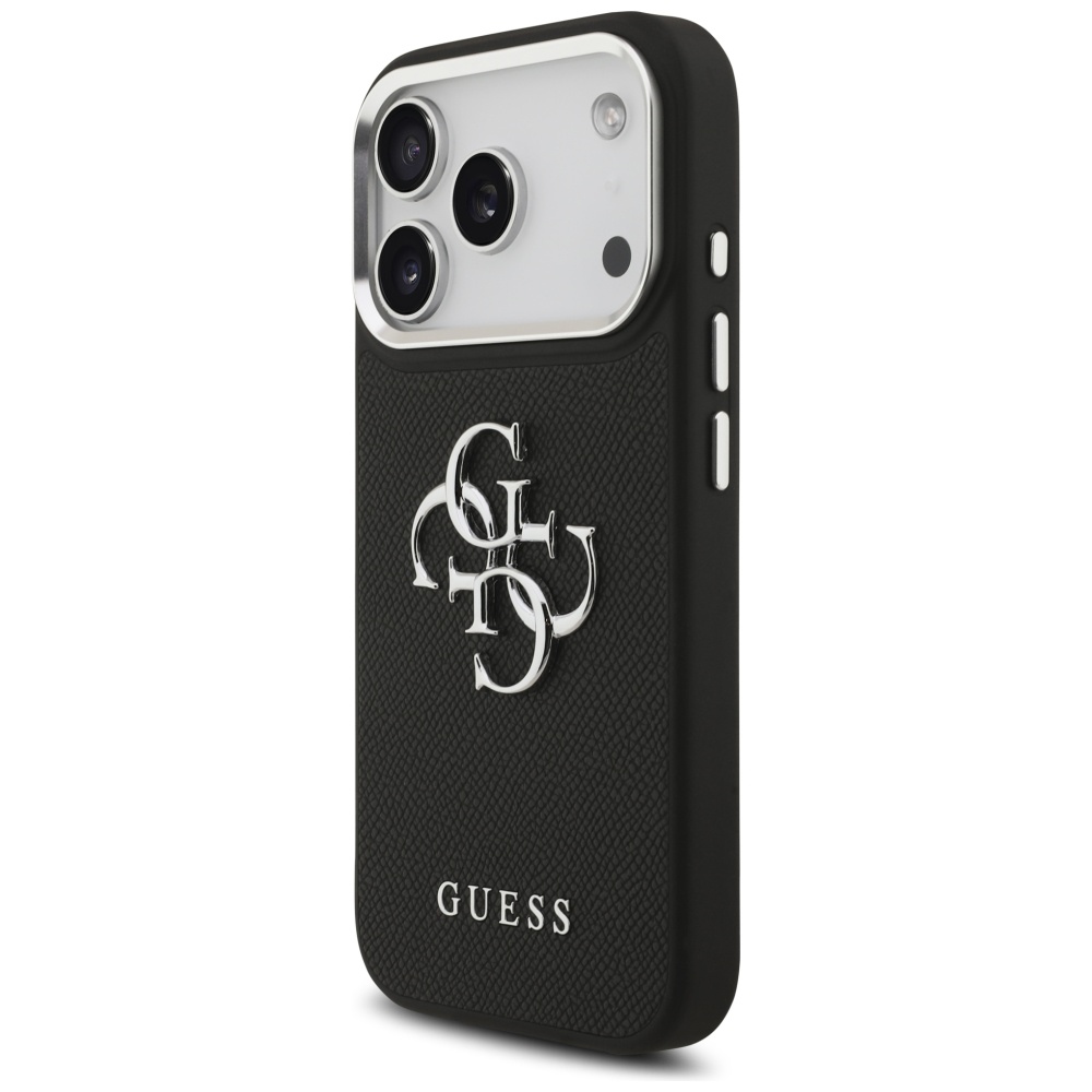 Guess 4G dėklas iPhone 17 Pro – juodas