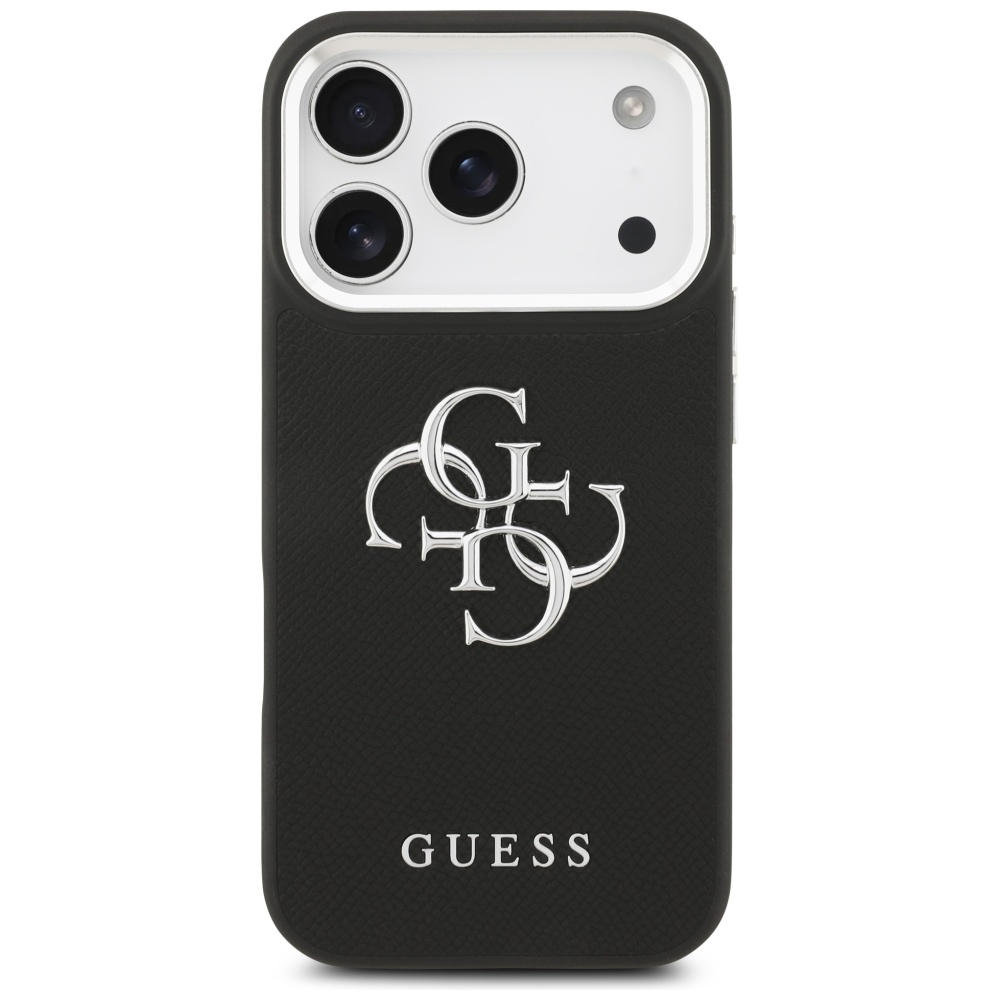 Guess 4G dėklas iPhone 17 Pro – juodas