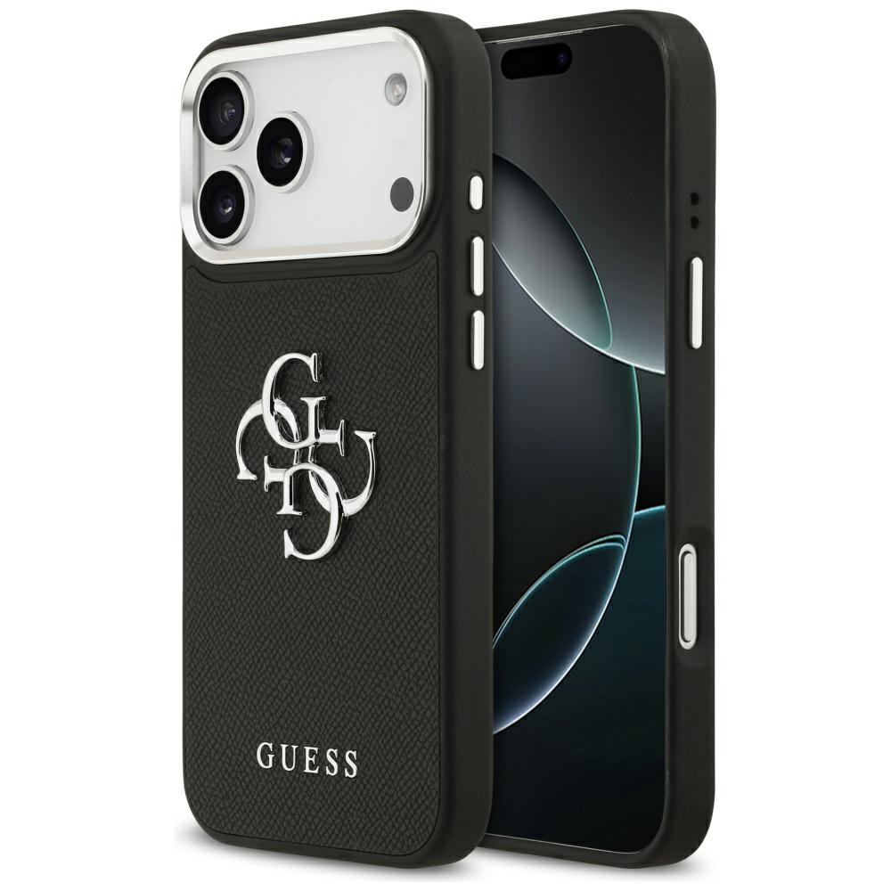 Guess dėklas iPhone 17 Pro Max – juodas