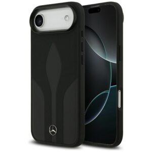 Mercedes Leather The Move MagSafe dėklas iPhone 17 Air - juodas