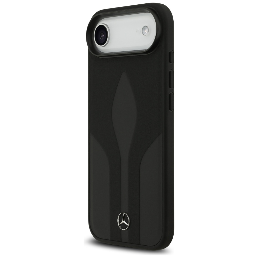 Mercedes Leather The Move MagSafe dėklas iPhone 17 Air - juodas