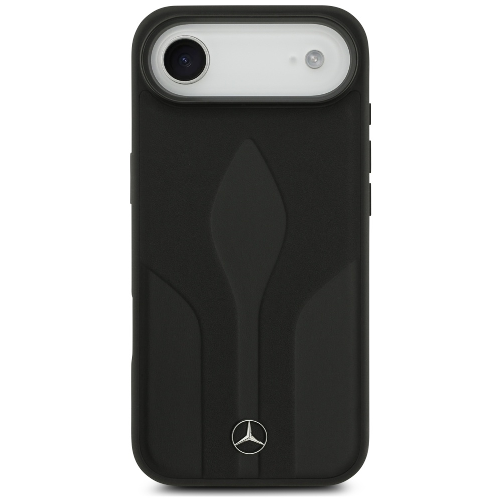 Mercedes Leather The Move MagSafe dėklas iPhone 17 Air - juodas