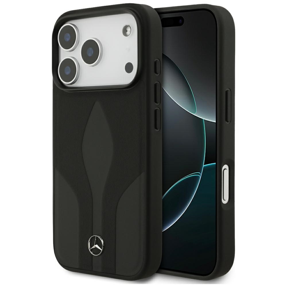 Mercedes odinis MagSafe dėklas iPhone 17 Pro – juodas