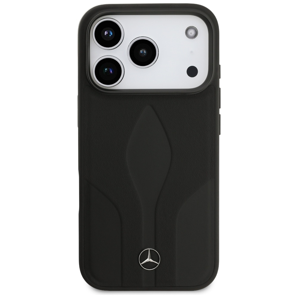 Mercedes odinis MagSafe dėklas iPhone 17 Pro – juodas