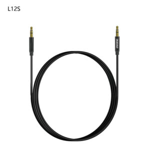 Dudao L12S AUX kabelio mini lizdas 3,5 mm 1 m 3 polių stereofoninis įrenginys - juodas