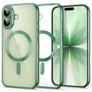 Dėklas Tech-Protect MagFlex iPhone 17, matinis pilkai žalias