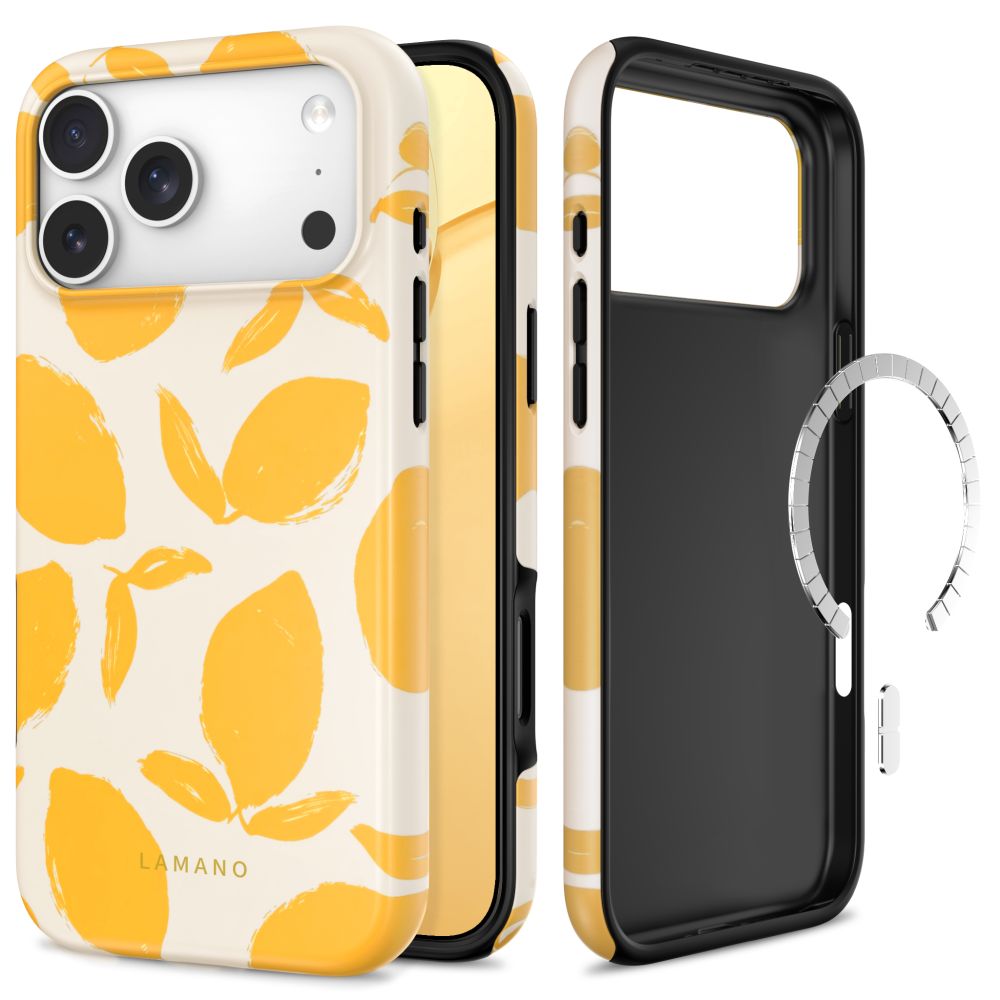 Dėklas Tech-Protect Lamano MagSafe iPhone 17 Pro Max / 18 Pro Max Lemon Haze