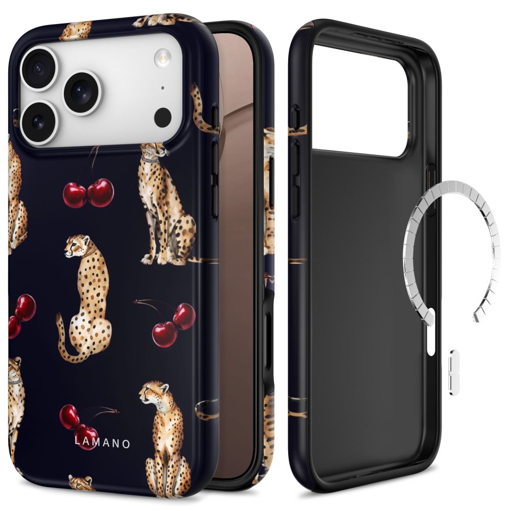 Dėklas Tech-Protect Lamano MagSafe iPhone 17 Pro / 18 Pro Midnight Cherry