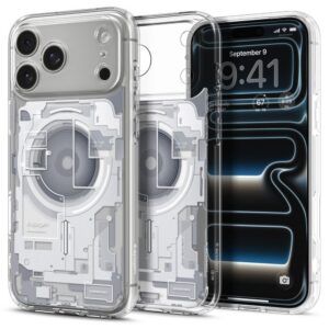 Dėklas Spigen Ultra Hybrid MagSafe iPhone 17 Pro Max / 18 Pro Max Zero One, baltas