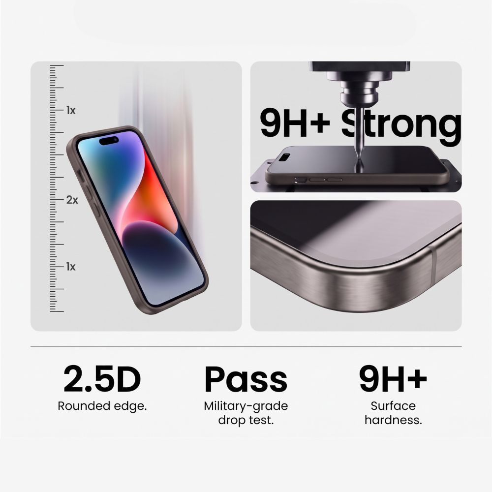 Apsauginis stiklas Tech-Protect Glass Fit+ Galaxy S26 FE, 2 vnt., skaidrus