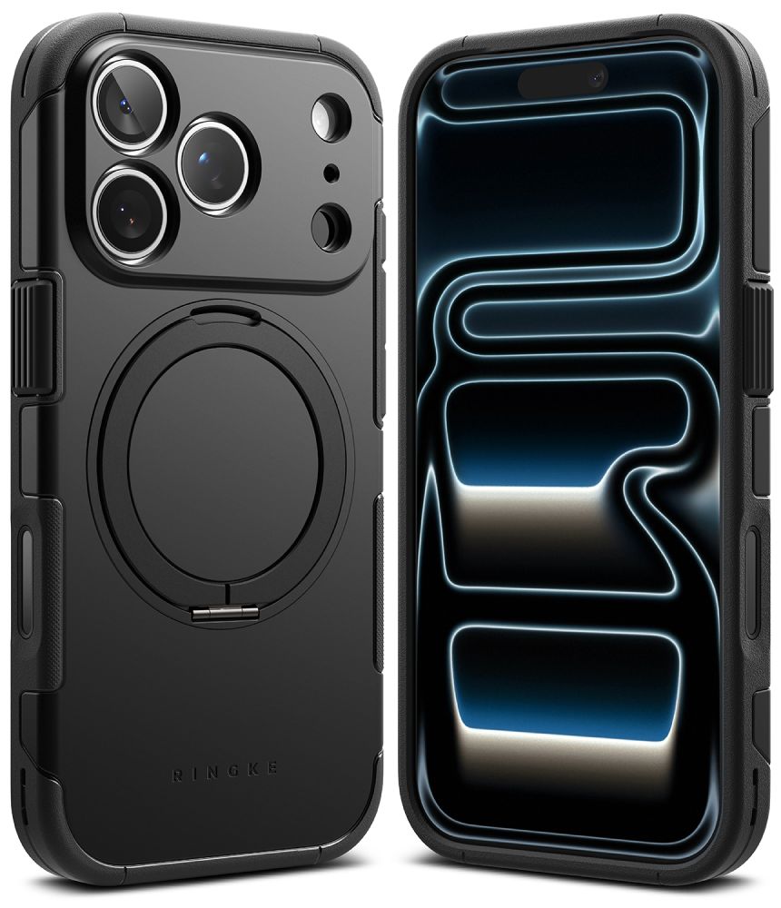 Dėklas Ringke Alles MagSafe iPhone 17 Pro / 18 Pro, juodas