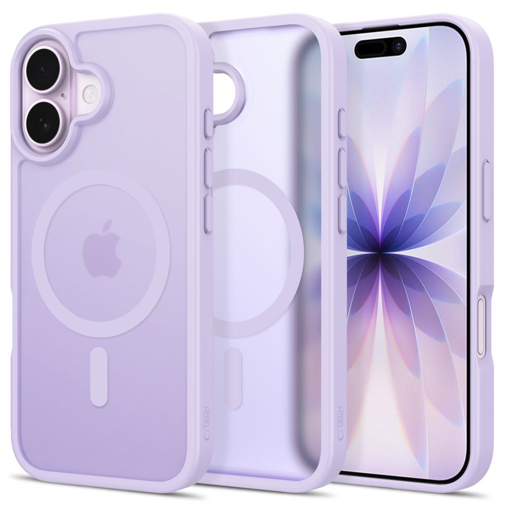 Dėklas Tech-Protect BasicMag MagSafe iPhone 17, matinis levandinis