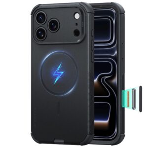 Dėklas ESR Cyber Tough MagSafe iPhone 17 Pro / 18 Pro, juodas