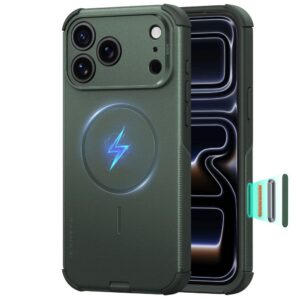 Dėklas ESR Cyber Tough MagSafe iPhone 17 Pro / 18 Pro, žalias