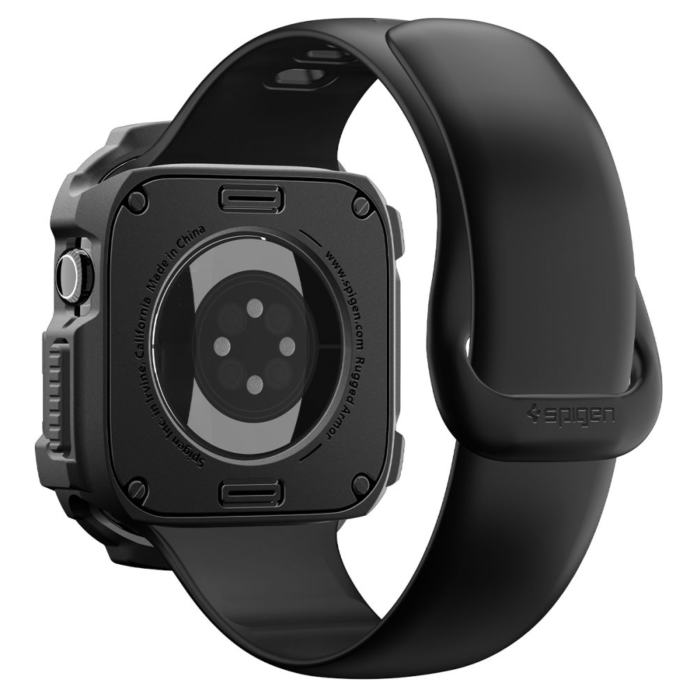 Dėklas Spigen Rugged Armor Apple Watch 12 (42 mm), matinis juodas