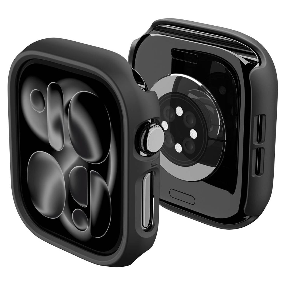 Dėklas Spigen Thin Fit Apple Watch 12 (42 mm), juodas