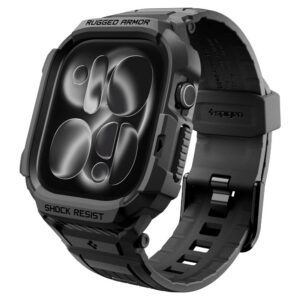 Dirželis Spigen Rugged Armor Pro Apple Watch Ultra 12 (42 mm), matinis juodas