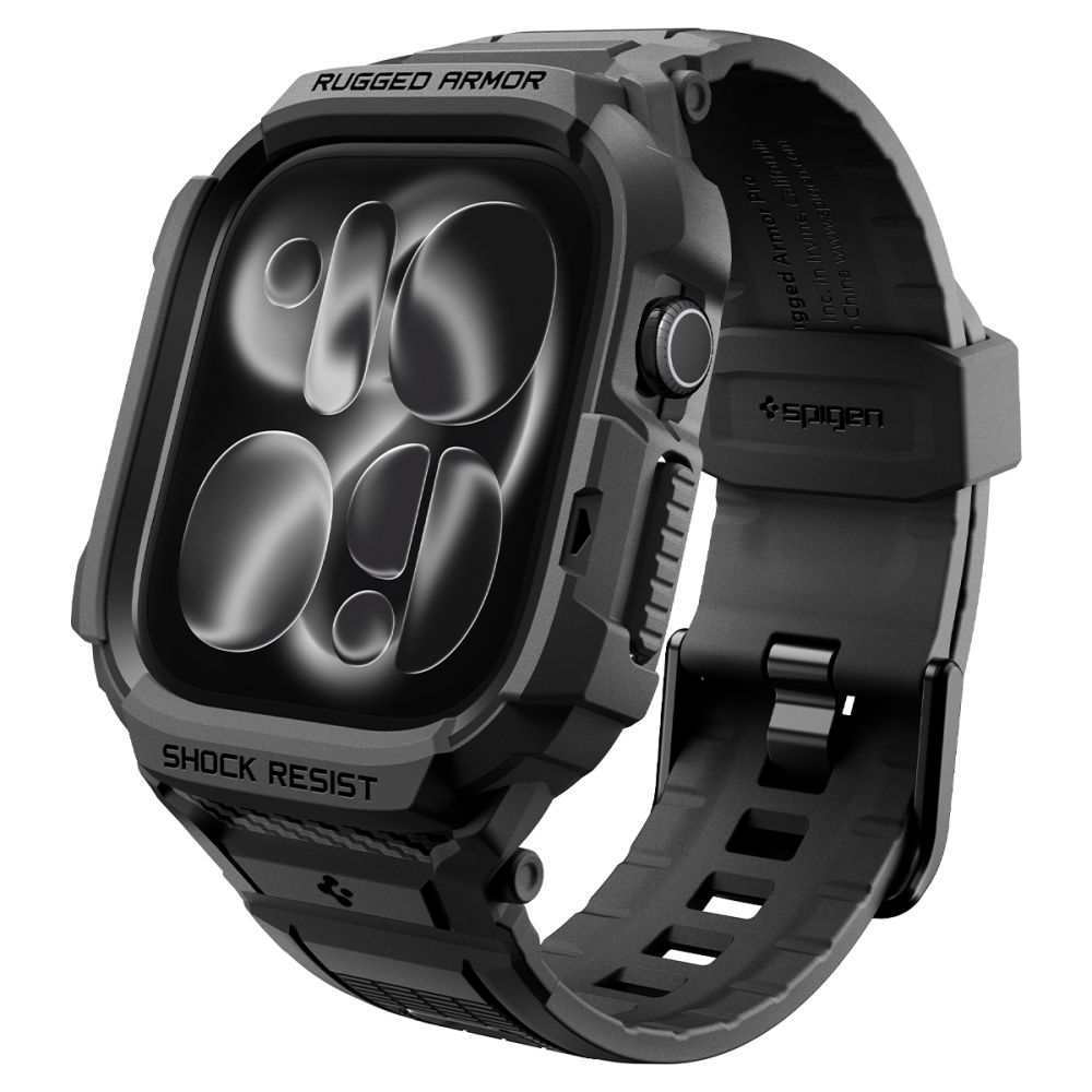 Dirželis Spigen Rugged Armor Pro Apple Watch Ultra 12 (42 mm), matinis juodas