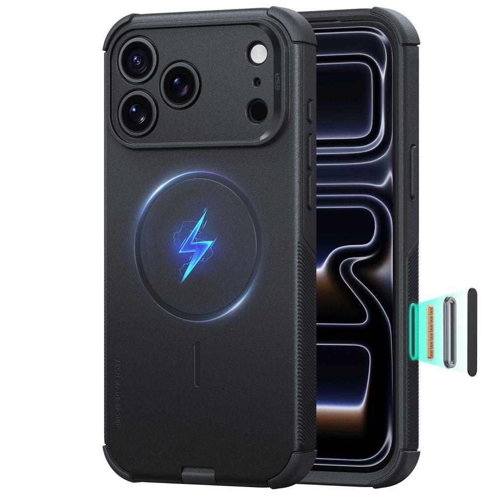 Dėklas ESR Cyber Tough MagSafe iPhone 17 Pro Max / 18 Pro Max, juodas