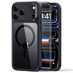 Dėklas ESR Classic Hybrid MagSafe iPhone 17 Pro Max / 18 Pro Max, skaidrus/juodas