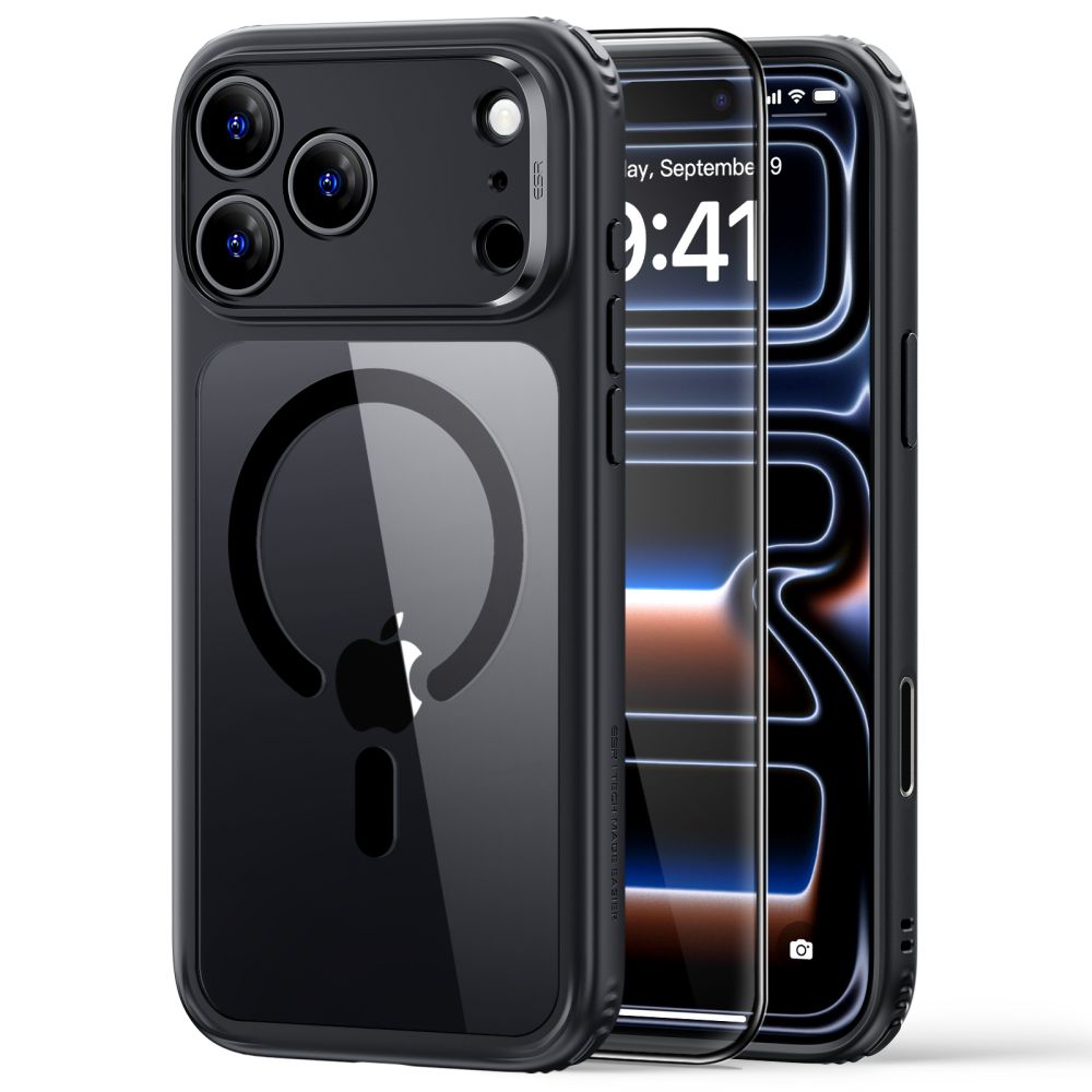 Dėklas ESR Classic Hybrid MagSafe iPhone 17 Pro Max / 18 Pro Max, skaidrus/juodas