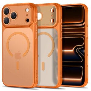 Dėklas Tech-Protect MagPrime MagSafe CC iPhone 17 Pro Max / 18 Pro Max, matinis oranžinis