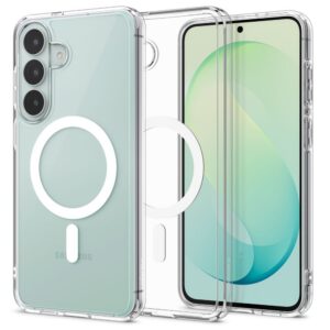Dėklas Spigen Ultra Hybrid Mag MagSafe Galaxy S26 FE, skaidrus/baltas