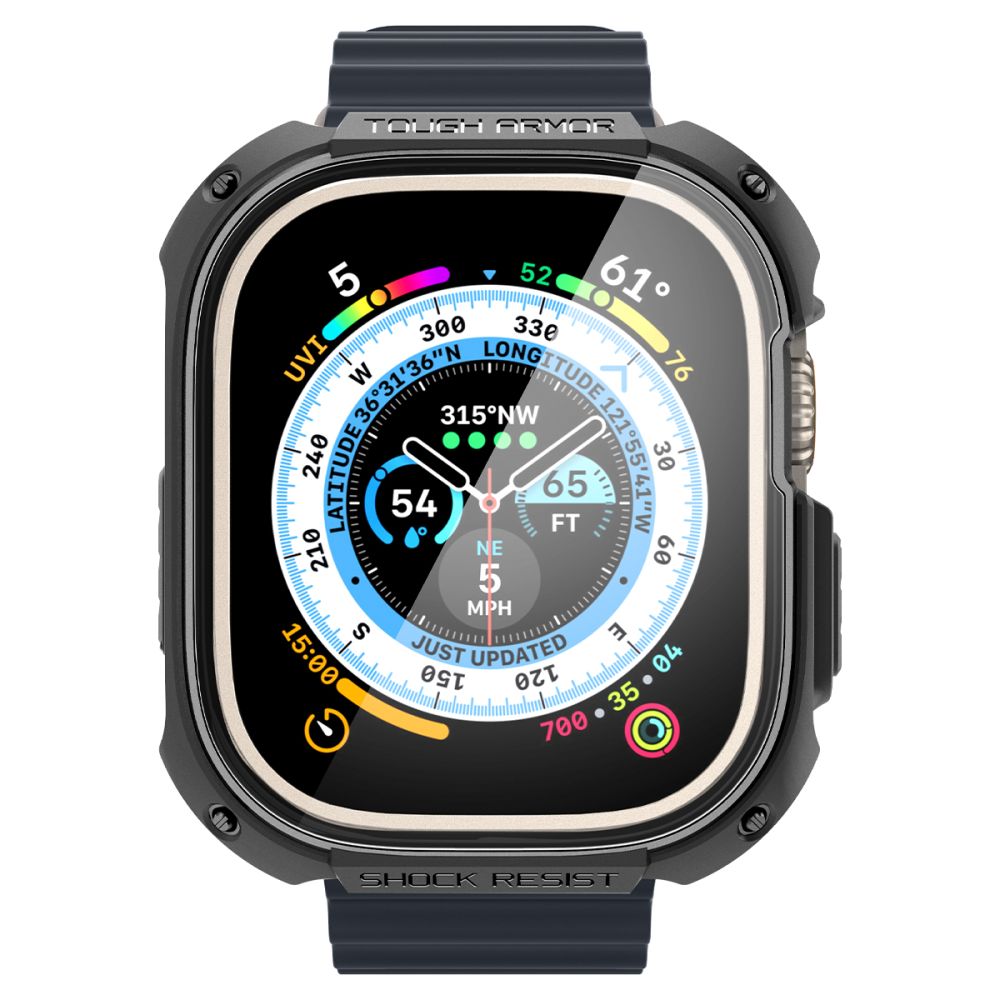 Dėklas Spigen Tough Armor Apple Watch Ultra 1 / 2 (49 mm), juodas