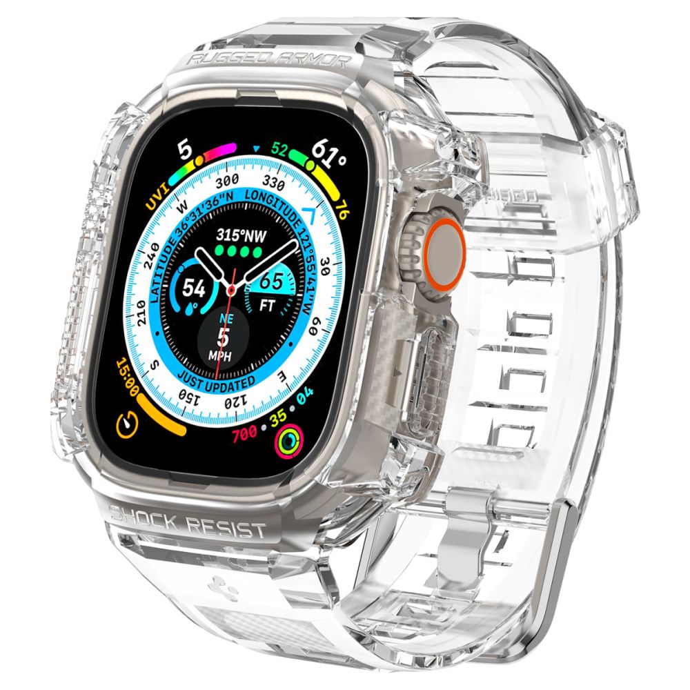Dirželis Spigen Rugged Armor Pro Apple Watch Ultra 1 / 2 (49 mm), skaidrus