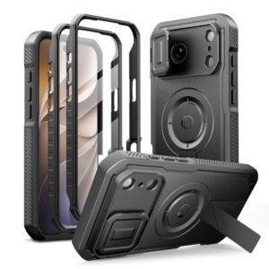 Dėklas Tech-Protect Kevlar MagSafe 2-Set iPhone 17 Pro / 18 Pro, juodas